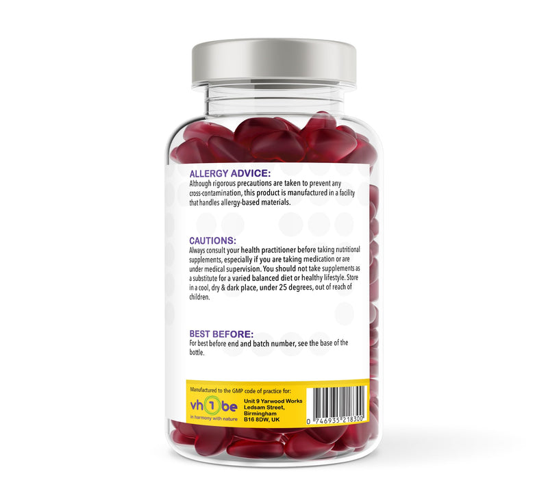 Folic Acid Gummies 400µg – Prenatal & Pregnancy Support – Berry Flavour Vegan Supplement – 120 Gummies