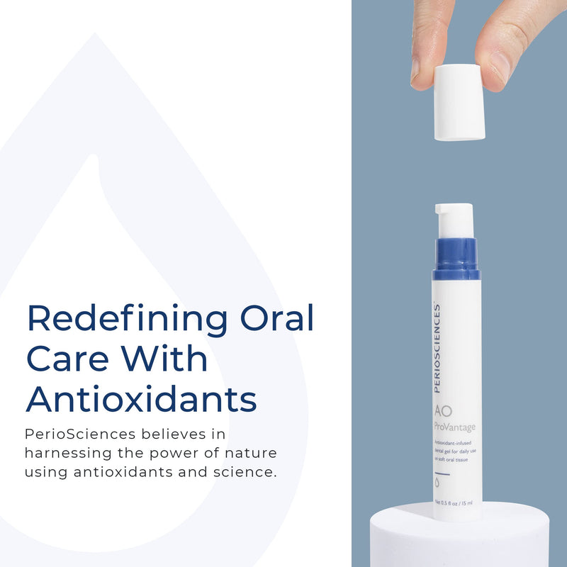 [Australia] - PerioSciences AO ProVantage Dental Gel with Antioxidants – Oral Gum Gel – Oral Care to Maintain Gum Health, 0.5 fl. Oz / 15ml 