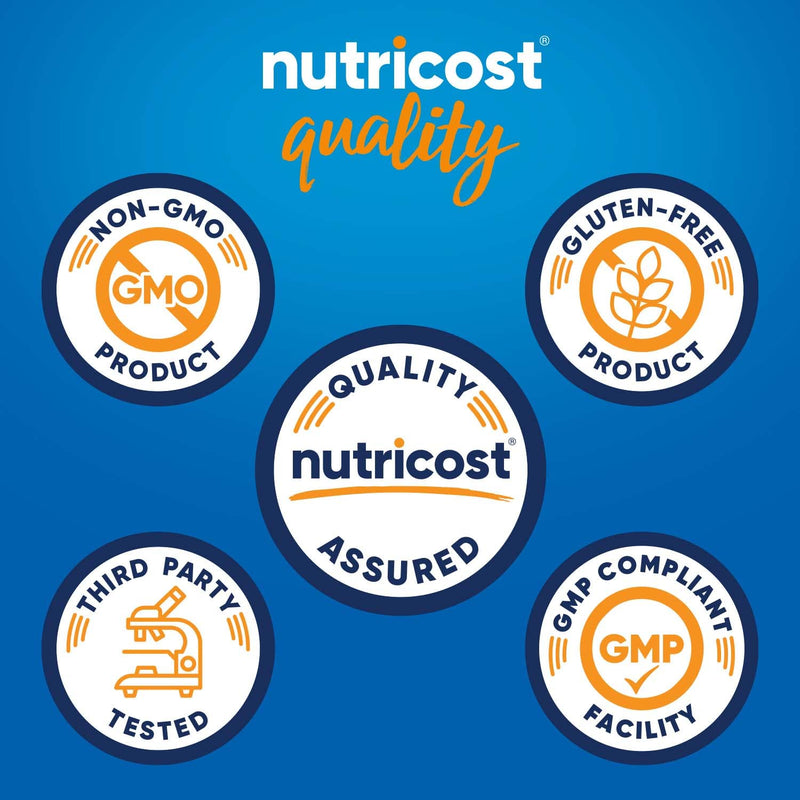 Nutricost L-Glutamine 800mg, 180 Capsules - Gluten Free, Non-GMO (Pack of 2) 180 Count (Pack of 2)