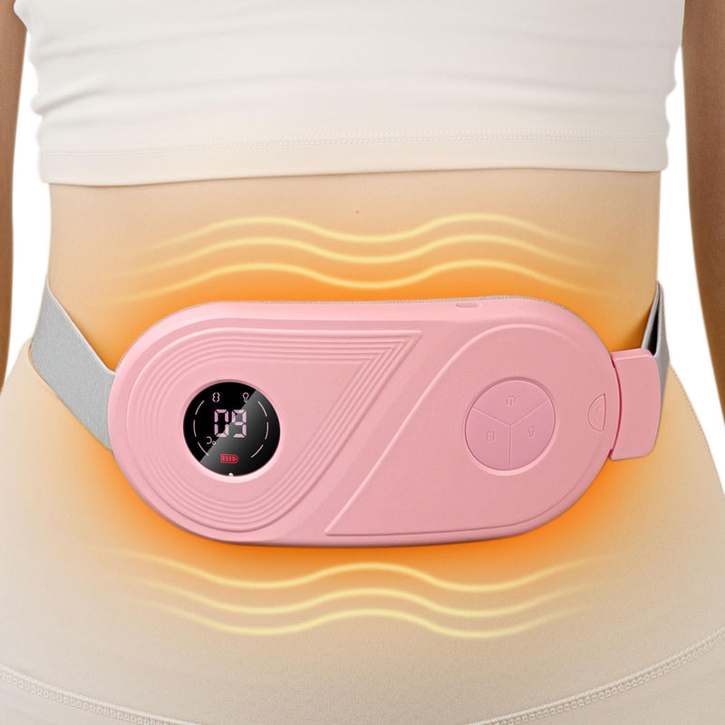[Australia] - ALLJOY heat belt period, period heat belt, heating belt electric back, period heating pad wireless - 3 heat & 3 vibration modes, electric heating pad for period cramps for women, girls 