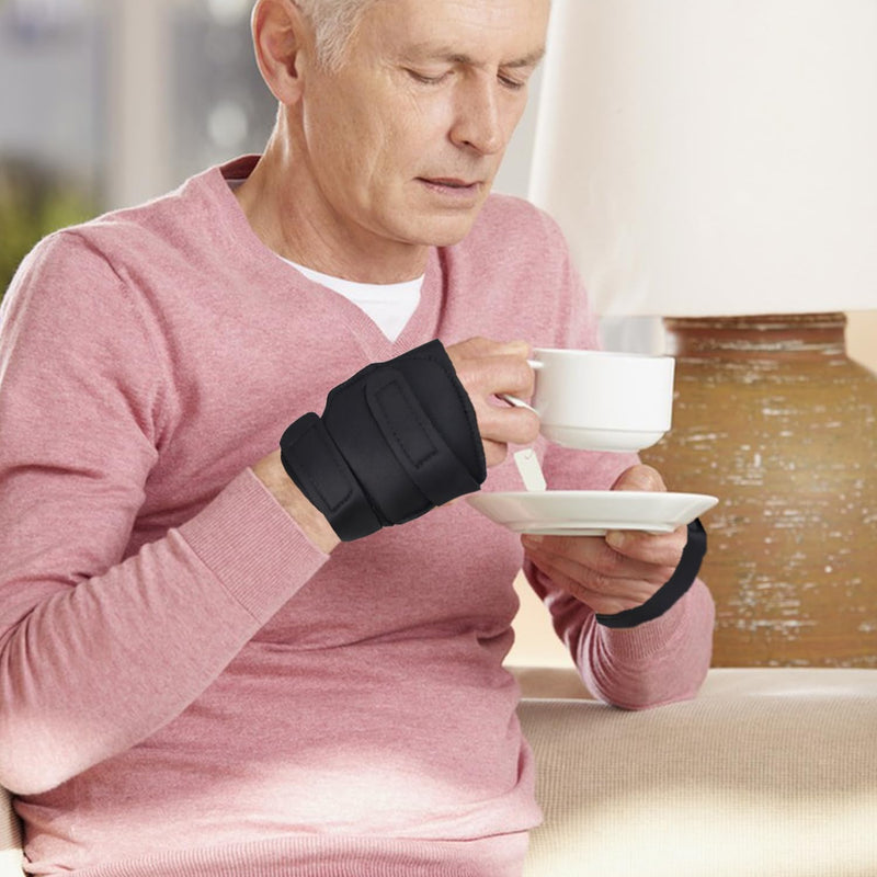 [Australia] - 1 Pair Weighted Gloves for Tremors Hand Weighted Utensils Provide Hand Stability Adjustable Weighted Hand Writing Glove for Parkinson's Essential Tremors Patients 
