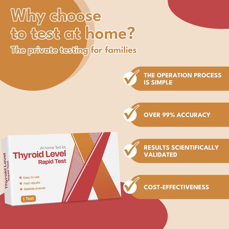 [Australia] - Thyroid Test Kit at Home - Rapid TSH Tester,Accurate TSH Testing Kit for Thyroid Health Monitoring (1 Test) 