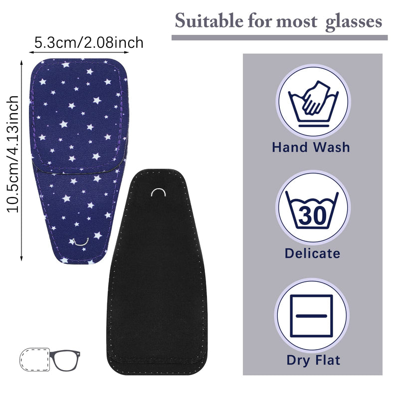 Sosation 10 Pcs Eye Patches for Adult Left Right Eye, Eyepatch for Glasses, Mixed Styles Assorted Style