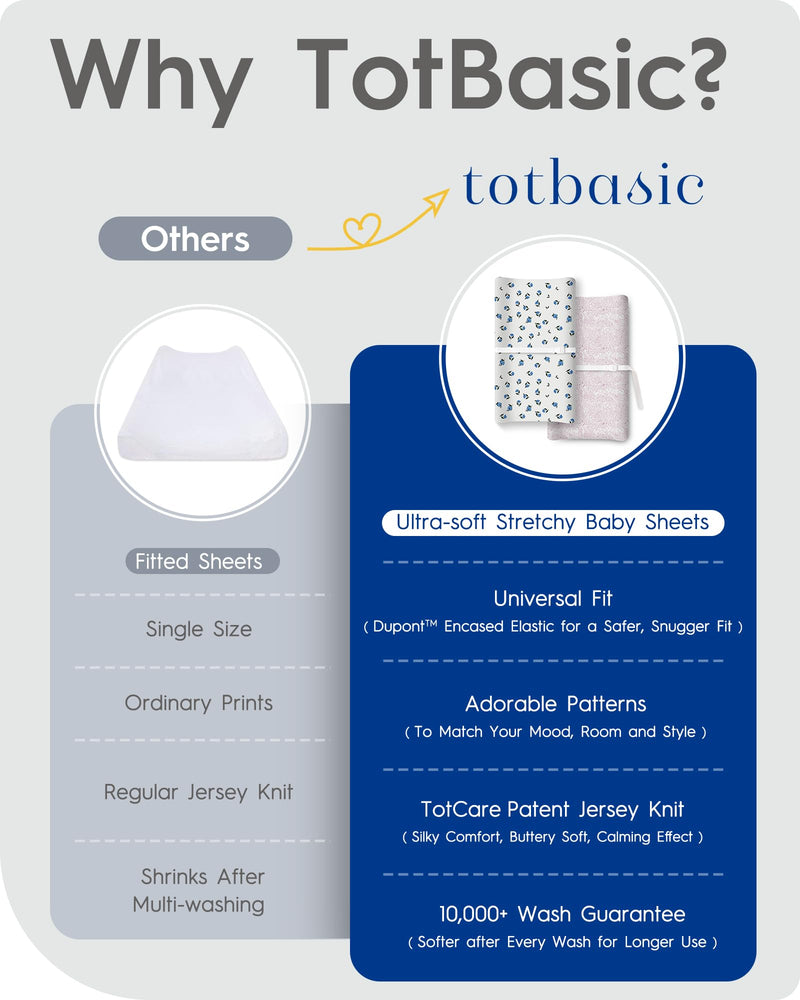 [Australia] - Graco Pack and Play Sheets Fitted, TotBasic Ultra Soft Mini Crib Sheets Boy, Neutral Pack N Play Mattress Sheets Hypoallergenic and Soothing, Premium Jersey Playrad Sheets, Safari Sea Animals, 2 Pack Ocean Pals + Wildlife Pack N Pack / Mini Crib Sheets 