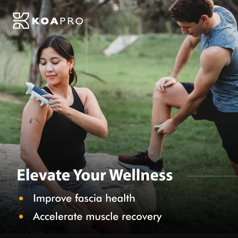 [Australia] - KOAPRO Fascia Massage Tool Blaster for Cellulite, Muscle Knots, Trigger Points & More - All-in-One Full Body Revolutionary Myofascial Release Tool and Facia Blaster Tension Relief Back & Neck Massager Blue Original 