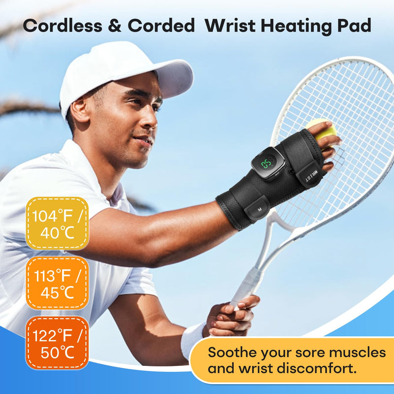 Heated Wrist Wrap for Right Hand, Heated Wrist Brace for Men Woman