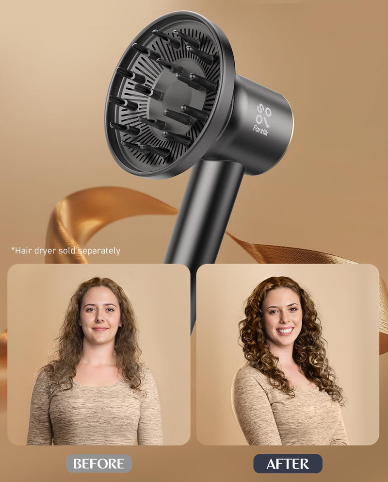 [Australia] - FanttikSolo H101 Hair Dryer Diffuser, Compatible with SonicDry H10 APEX Hair Dryer Only, Styling Tool for Wavy, Curly Hair 