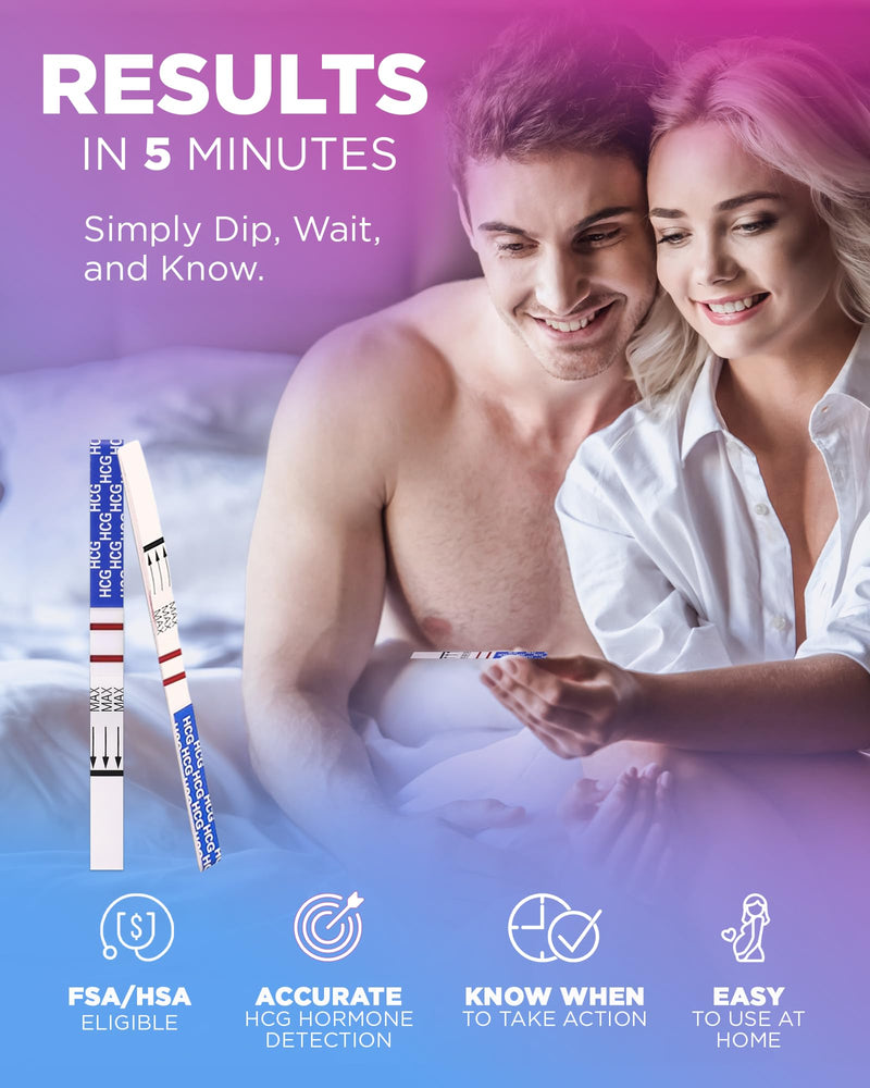 [Australia] - Pelvana HCG Pregnancy Test Strips 40 Count - Accurate Results in 5 Minutes, Easy to Use at Home, Value Pack Ideal for Women Trying to Conceive Naturally & Needing to Test Often - Bulk Pregnancy Tests 