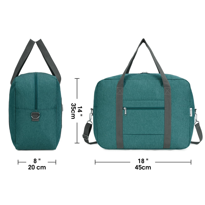 Narwey Foldable Travel Duffel Bag With Toiletry Organizer Traveling Dopp Kit Shaving Bag