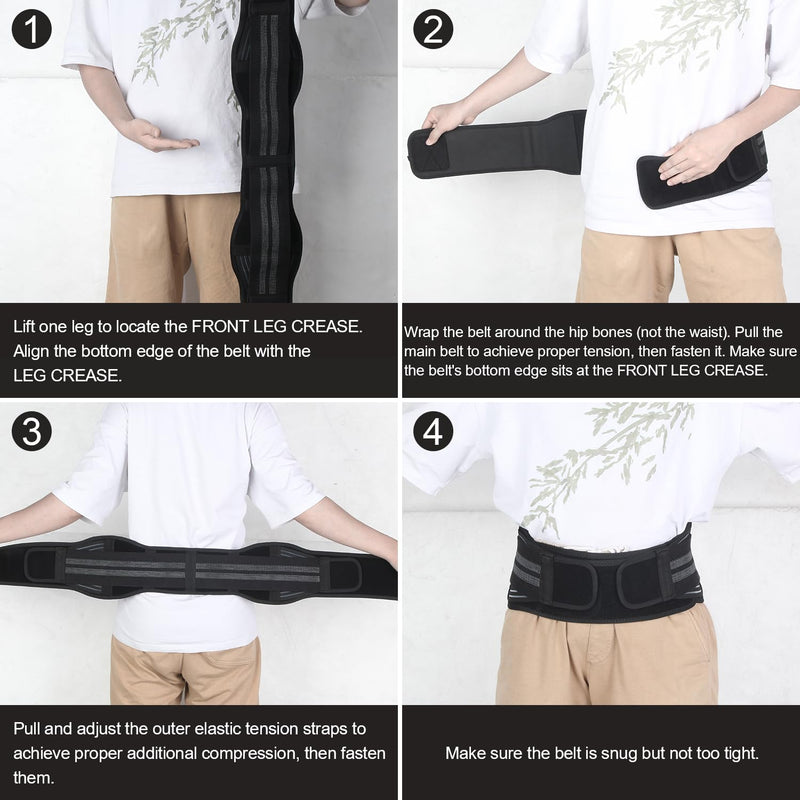 [Australia] - Powerful Sacroiliac Belt for Women and Men, Compression SI Joint Belt for Sciatica Nerve Relief, Hip Brace with Anti-Slip Design, Sacroiliac Hip Brace for Pelvic, Trochanteric Bursitis, Sacrum Pain Plus 