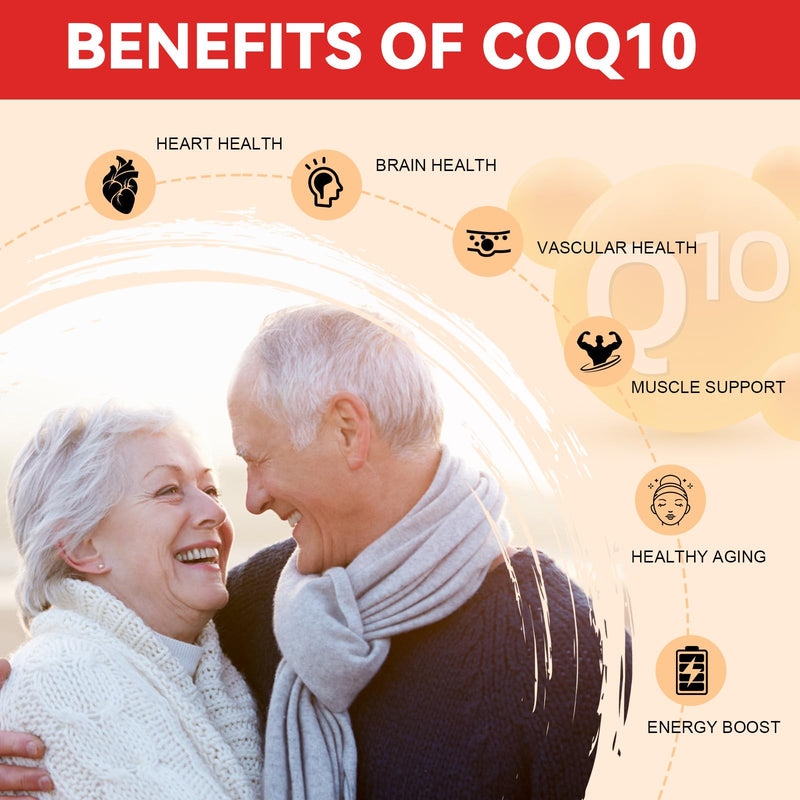 Ubiquinol CoQ10 High Strength 200mg Softgels with Omega 3 Coenzyme Q10 Supplements for Women&Men Powerful Antioxidant for Heart Health 120 Softgels 4 Months Supply
