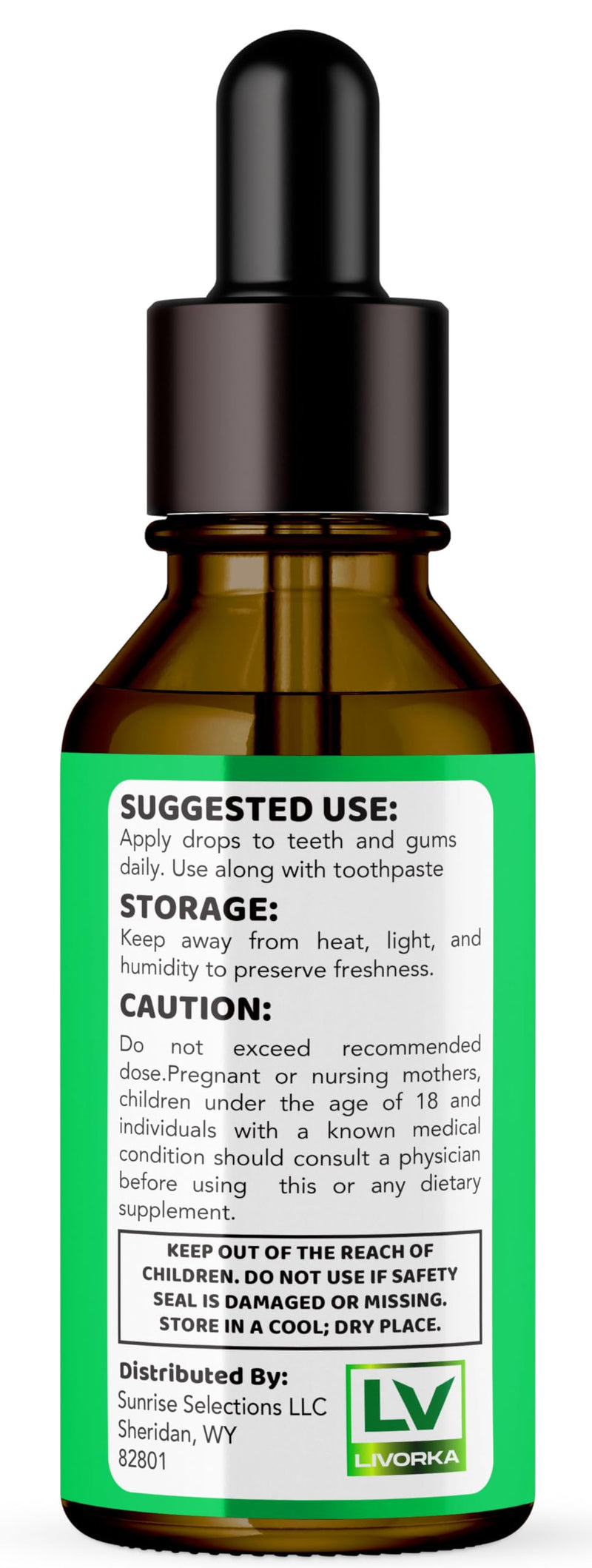 [Australia] - LIVORKA Dentitox Pro Drops for Healthy Teeth, Gums - Pack of 3 Bottles (90 Day Supply) 