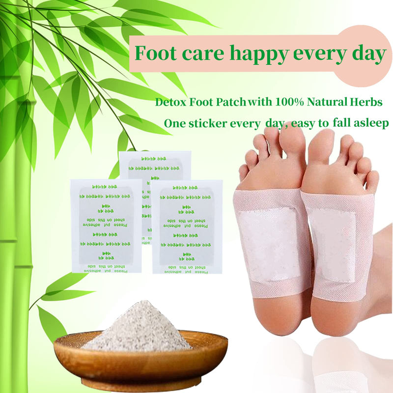 [Australia] - Detox Foot Plasters Detox Plasters - Pack of 100 Natural Detox Plasters Feet Detox Plasters Feet Foot Pads for Stress Relief, Detoxification, Cleansing, Improving Sleep Quality 