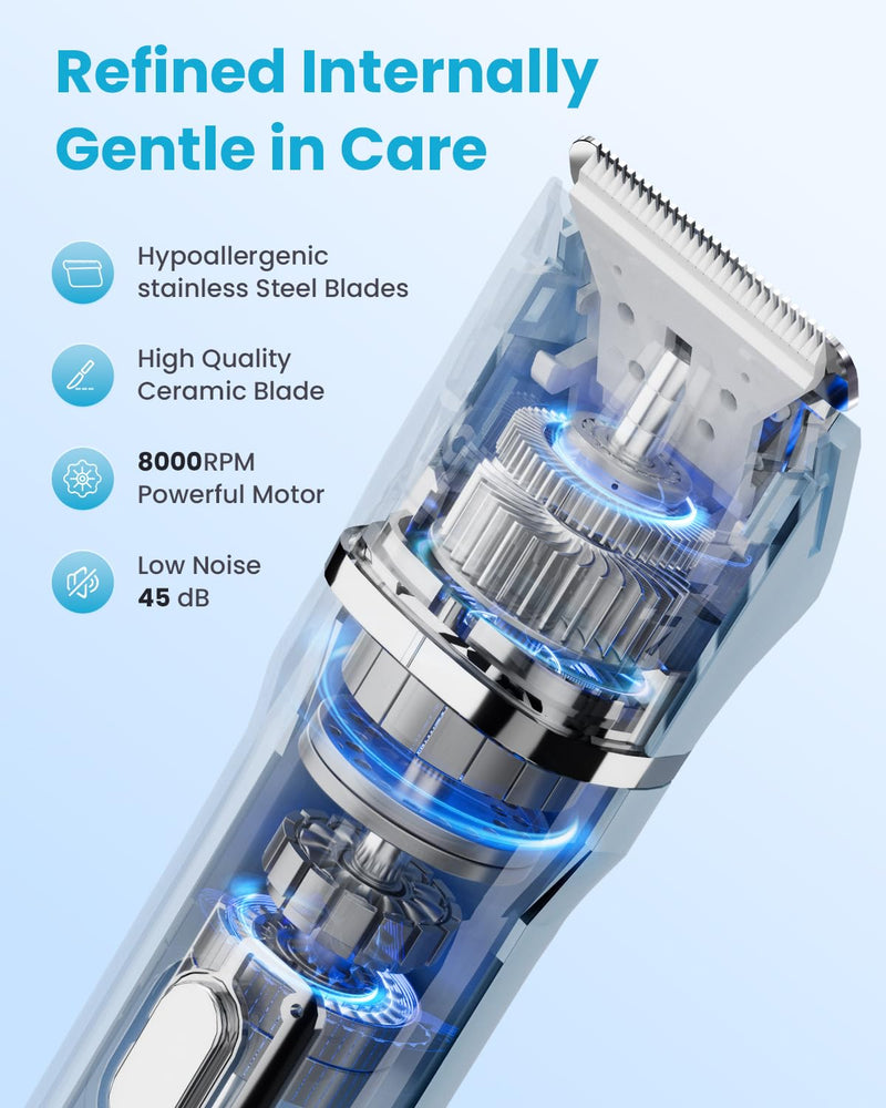 [Australia] - Bikini Trimmer for Women - 5 in 1 Electric Razors for Ladys Pubic Facial Nose Body Leg Hair Removal, Waterproof Electric Shaver for Women Private Area Sensitive Skin, Personal Hair Trimmer 