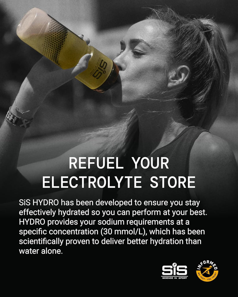 SiS Hydro Electrolyte Tablets - Effervescent Hydration - Virtually Calorie‑Free - Informed‑Sport Certified - Dissolves in 500ml Water - 20 Tabs Per Tube (4 Tubes, Mixed Bundle) 1 count (Pack of 4)