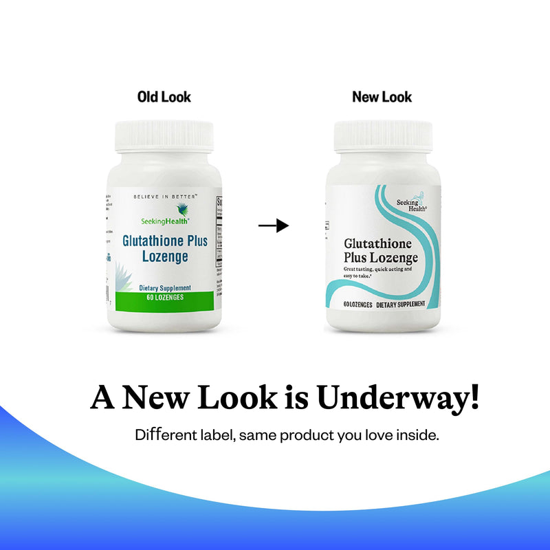 [Australia] - Seeking Health Glutathione Plus Lozenge, 25 mg S-Acetyl-L-Glutathione with Cofactors, Immune and Detoxification Support, Liver Health, Antioxidant and Free Radical Support, Vegetarian (60 lozenges)* 