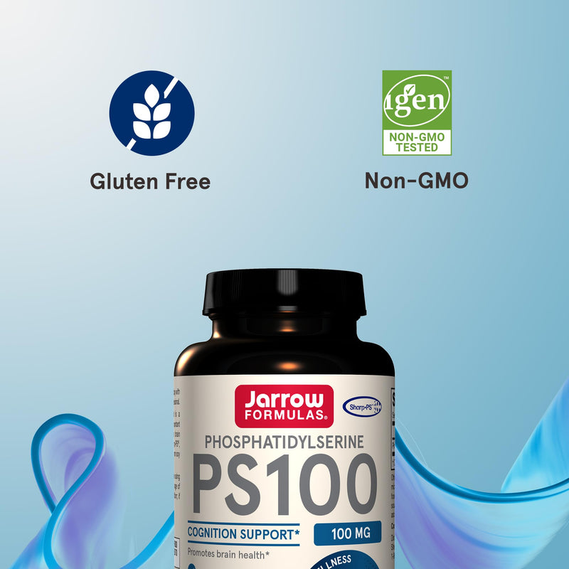 [Australia] - Jarrow Formulas PS100 Phosphatidylserine, 100 mg, Dietary Supplement for Brain Health and Cognition Support, 120 Capsules, Up To a 120 Day Supply 120 Count (Pack of 1) 
