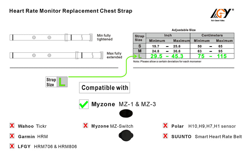 [Australia] - Heart Rate Monitor Replacement Strap Pro Chest Strap Compatible with MYZONE MZ-3 MZ-1 Strap XL-large Red 
