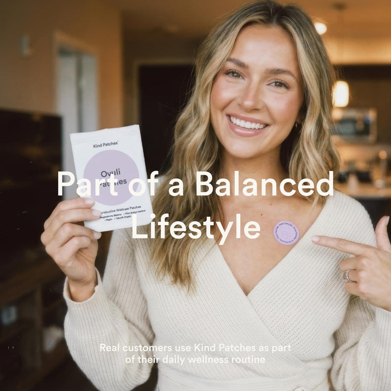 Kind Patches Ovuli Patches | Menstrual Cycle Support for Women | Daily Wearable Wellness Patches for Routine Monthly Support | Botanical Plant Based Formula