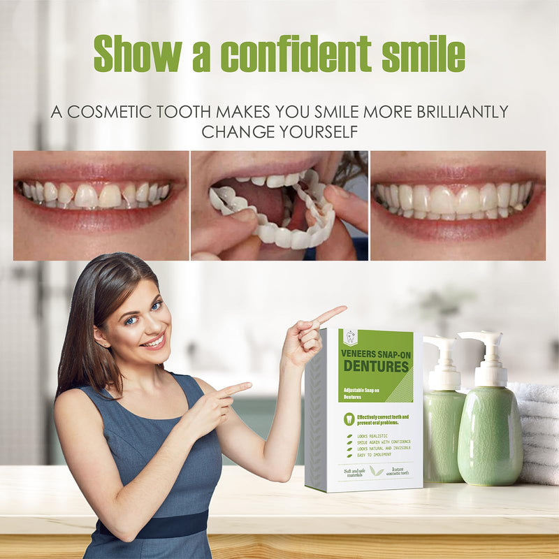 [Australia] - Temporary Veneers Kit for Women and Men, Tooth Replacement Kit, Nature and Comfortable (4PCS) 5 