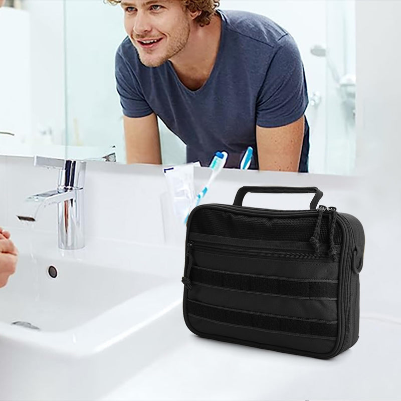 SMONT Tactical Toiletry Bag Brown Black