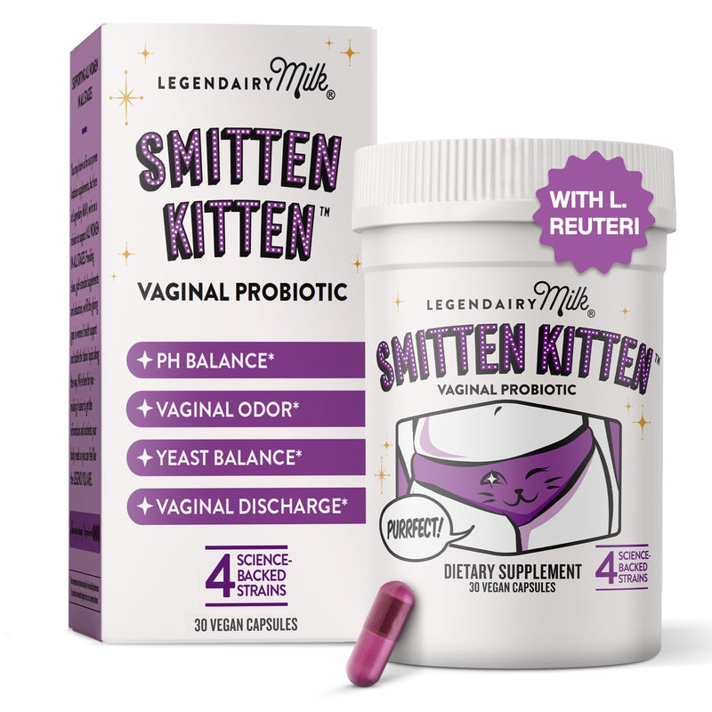 [Australia] - Legendairy Milk Smitten Kitten‚Ñ¢ - Vaginal Probiotics for Women - Clinically-Studied Probiotics Lactobacillus Reuteri for Women's Vaginal Health - Supports pH Balance, Flora & Urinary Tract Wellness 