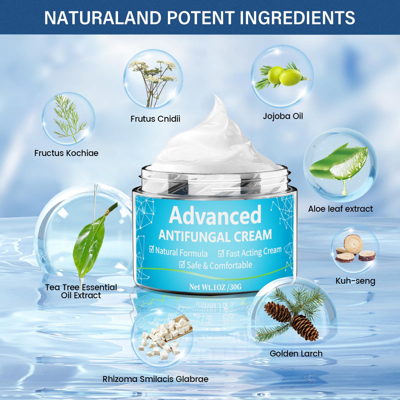 [Australia] - Skin fungus cream, athlete's foot cream with tea tree oil and herbal extracts, Expertcare fungicide for the treatment of athlete's foot and psoriasis - against itching, soothes, inflamed & dry skin 30 ml 