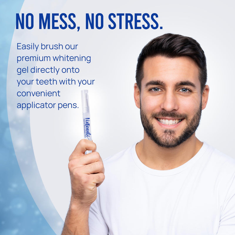 Teeth Whitening Pen Gel Kit: 35% Carbamide Peroxide Gel for Stain Removal - No Sensitivity with Remineralizing Pen for a Brighter Whiter Smile Mild Mint (7 Pack)