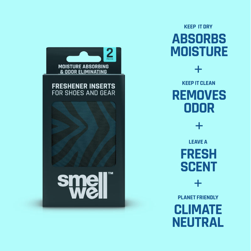 [Australia] - SmellWell - Scented Shoe deodorizer - Odor Eliminator - Activated Bamboo Charcoal - Air Purifying Bags - Freshener Inserts Original Size - Camo Green 