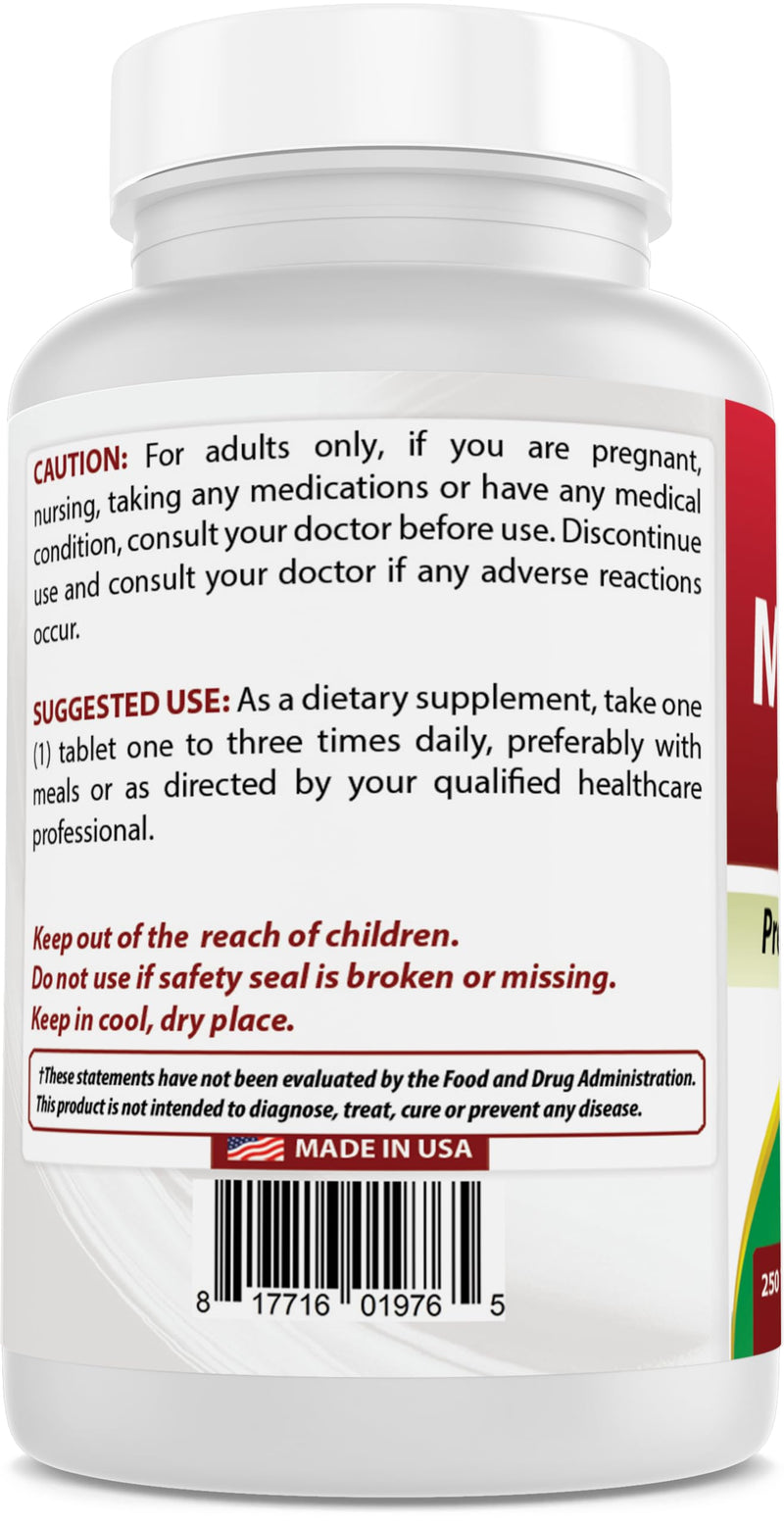 [Australia] - Best Naturals Manganese (Manganese Amino Acid Chelate) 8 mg- 250 Tablets 