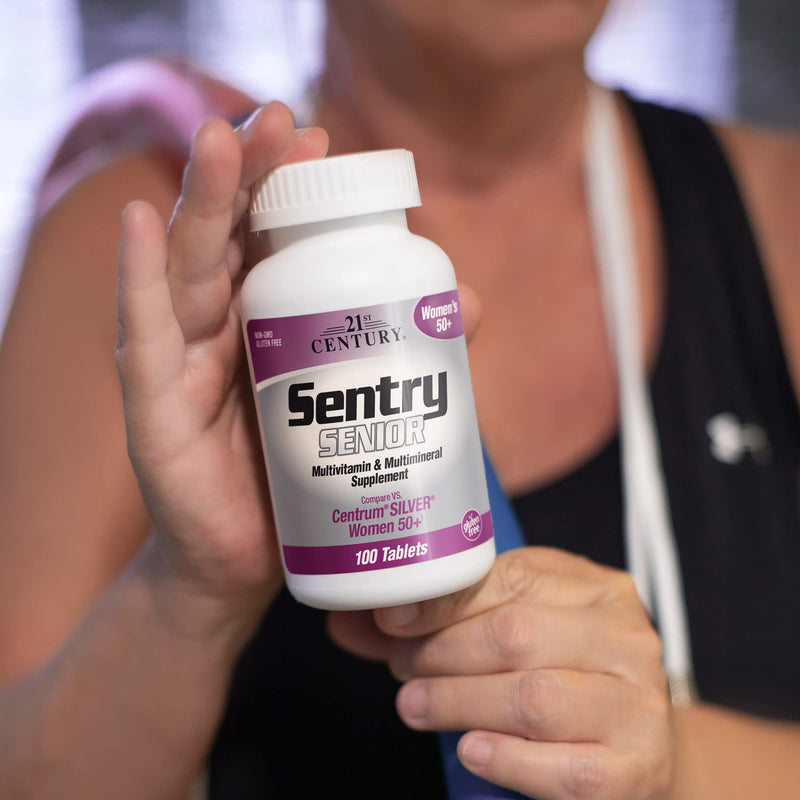 21st Century Sentry Senior Women 50 Plus Tablets, 100 Count (27542) (Pack of 2) 100 Count (Pack of 2)