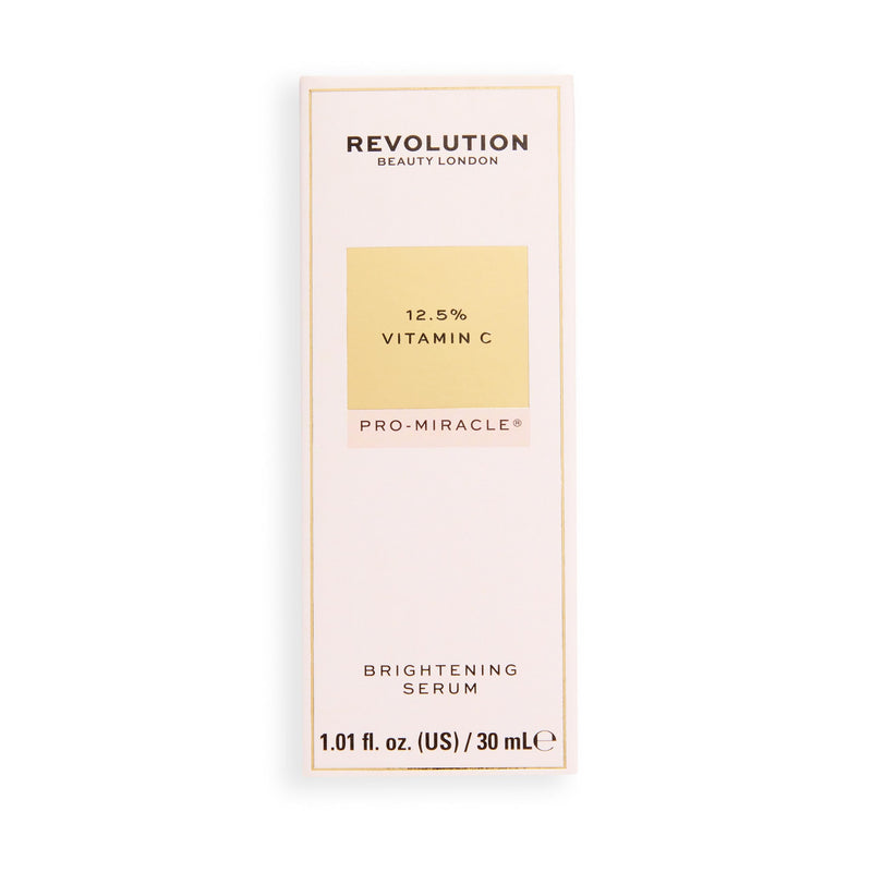 Revolution Pro Miracle 12.5% Vitamin C Face Serum, 1 oz | Matte Finish for Dark Circles, Redness & Blemishes, Vegan & Cruelty-Free, 0.11 fl oz
