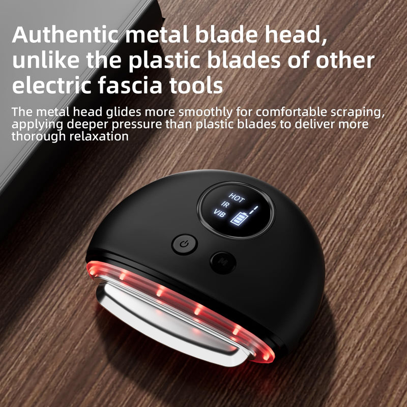 [Australia] - NHO Electric Fascia Knife, Heating and Vibration, Muscle Scraper Tool, Fascia Blaster, Fascia Tool Massage Tools for Deep Tissue, IASTM, Trigger Point Massage Tool, Gua Sha, Myofascial Release Tool 
