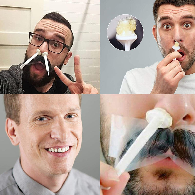 [Australia] - Pack of 100 nose wax sticks, nose hair wax applicators, dual-use nose wax sticks, for nostril cleaning and nose hair removal, available for men and women 