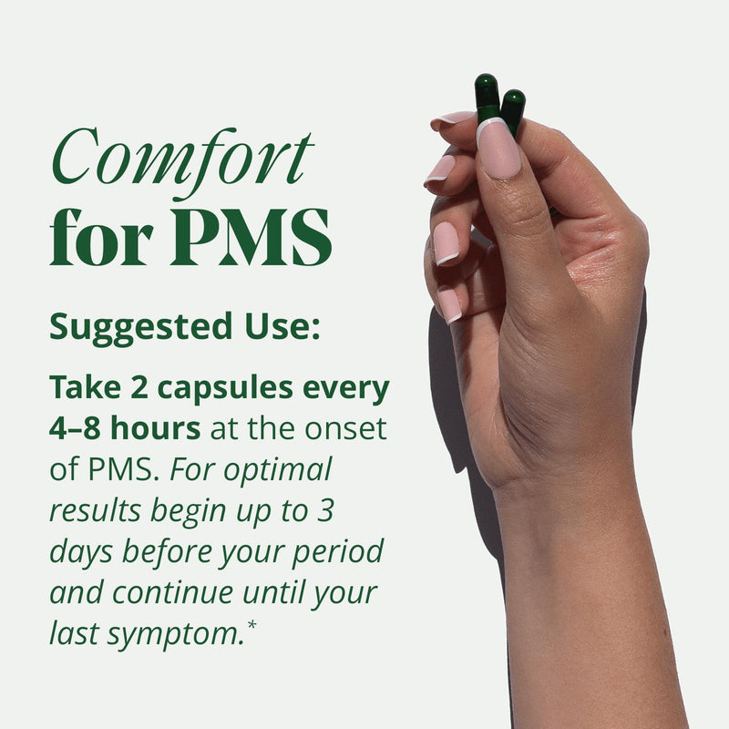 [Australia] - PMS & Period Relief - Menstrual Cramp Relief: No More Period Cramps, Mood Swings, or Bloating. PMS Supplement for Happy Hormones and Period Relief. (40 Count) 40 Count (Pack of 1) 