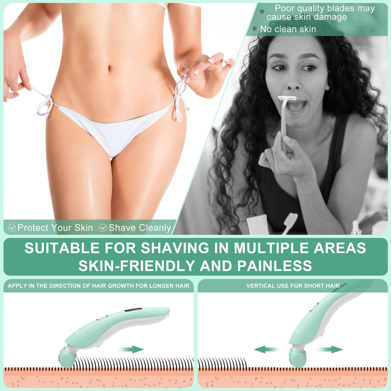 [Australia] - Solimpia Shaver Women's Electric Shaver for Body Leg Arms Armpits Bikini Zone Lady Shaver Wireless Wet Dry Shaver Bikini Trimmer for Women Rechargeable 