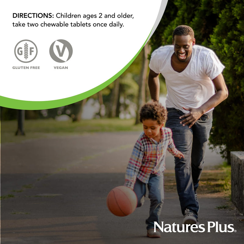 [Australia] - Natures Plus Animal Parade Children's Chewable Multivitamin - Cherry Flavor - 180 Animal-Shaped Tablets - Promotes Health & Well-being - Vegetarian, Gluten Free - 90 Servings 1 Count (Pack of 1) 