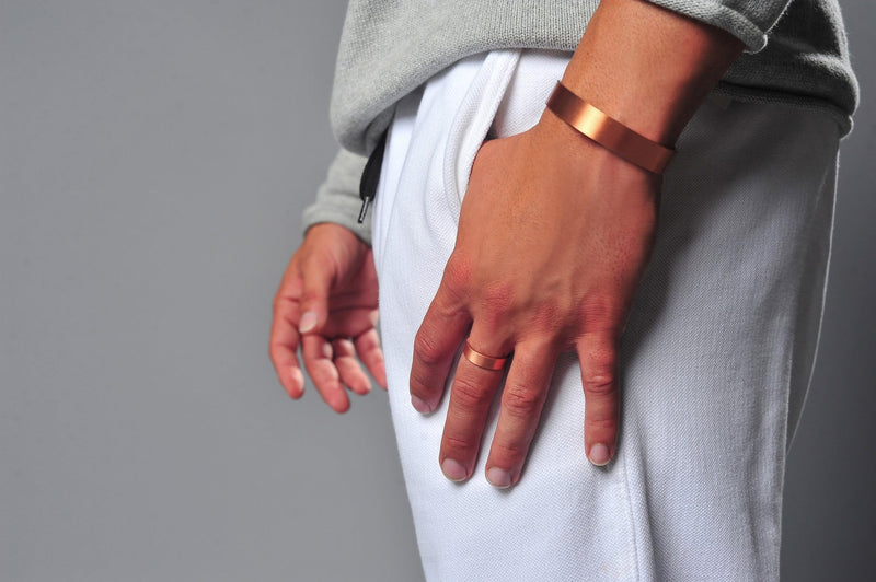 [Australia] - Elegant Women or Men's Ring Band in Solid Copper | Magnetic Therapy Ring by Earth Therapy by Earth Therapy 