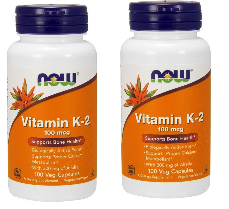 [Australia] - Now Foods Vitamin K-2 100 mcg - 100 Vcaps ( Multi-Pack) 