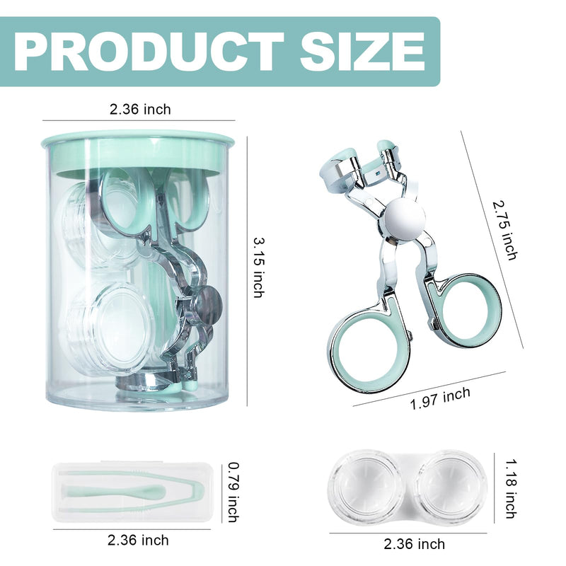 [Australia] - Color Contact Lenses Wearing Aids — Eye Contact Removal Tweezers, Scleral Lens Inserter, Contact Lens Case, Contact Lens Eyelid Wearingtool for Travel 