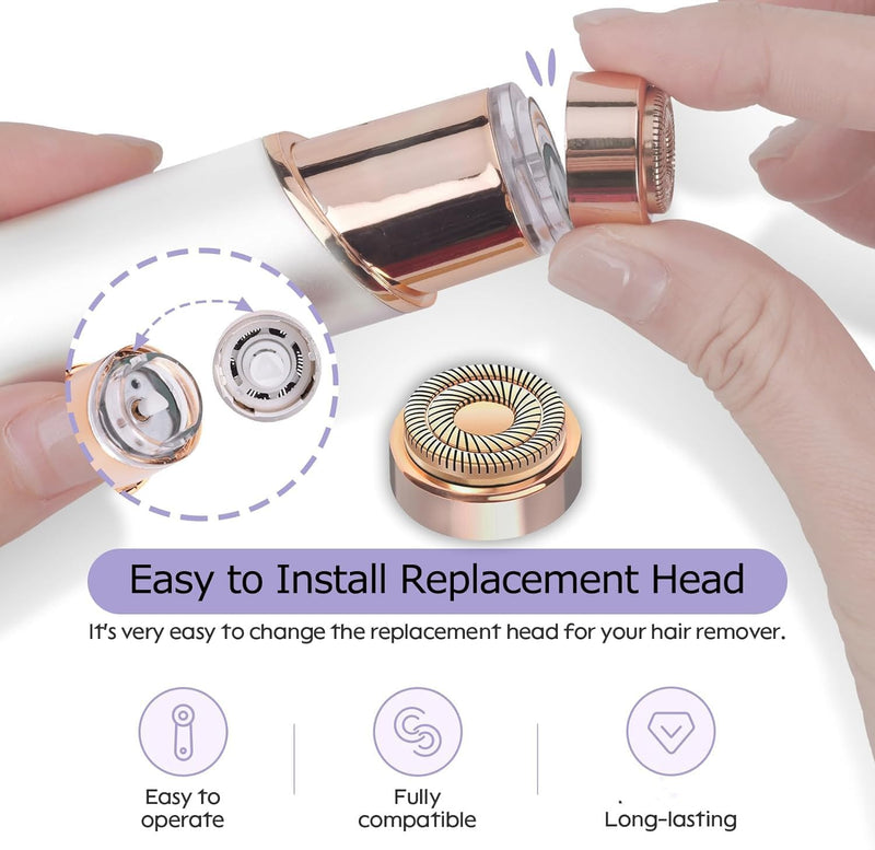 [Australia] - Gen 2 Replacement Heads for Flawless Facial Hair Remover, Shaver Pro Replacement Blades Heads Compatible with Finishing Touch Flawless Hair Removal for Woman Face,As Seen on TV.(6 Pack) 6Pack For New Flawless Gen2 