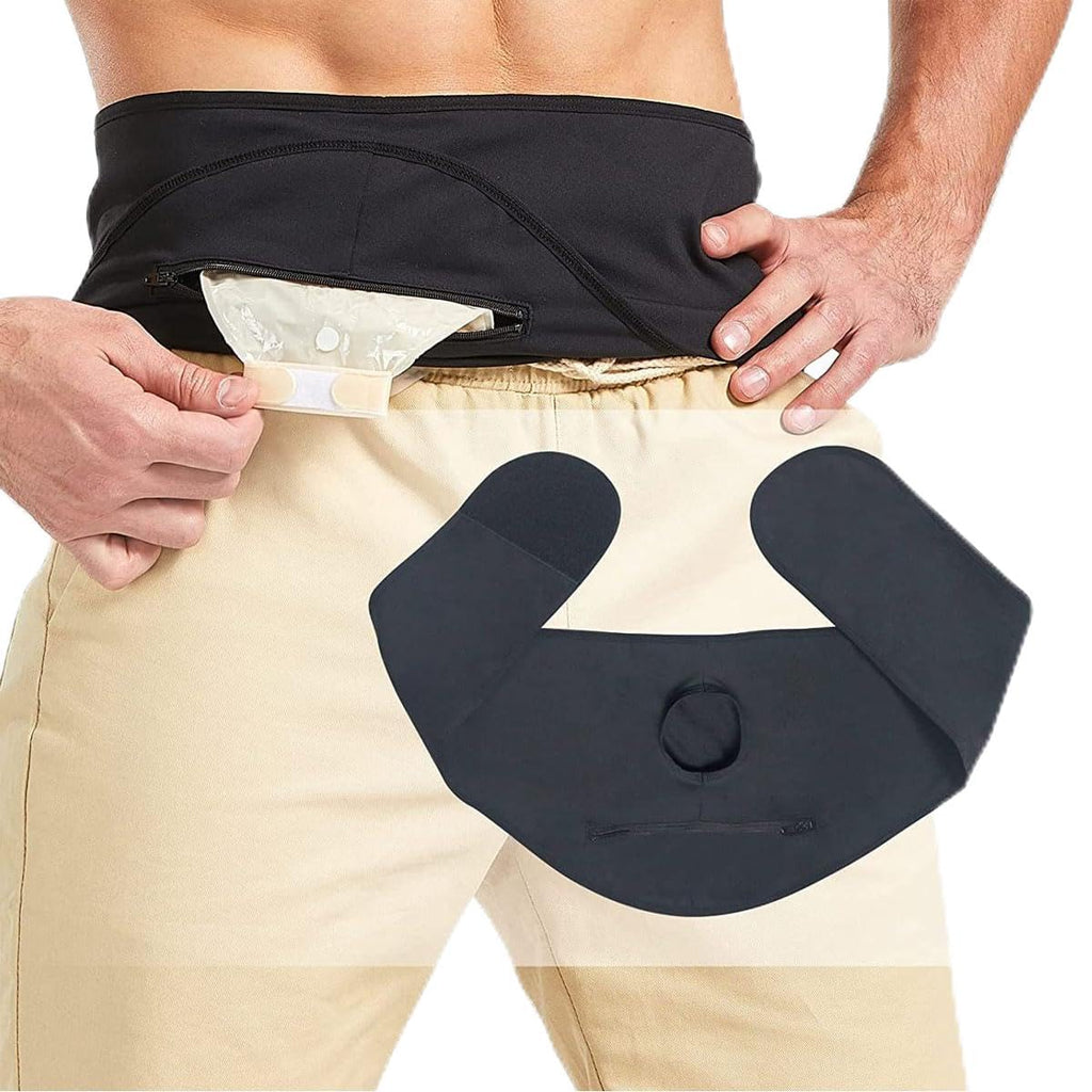 Pocket to Hold Ostomy Pouch Ostomy Support Belt Ostomy Bag Cover XL / 43.31*11.62 in