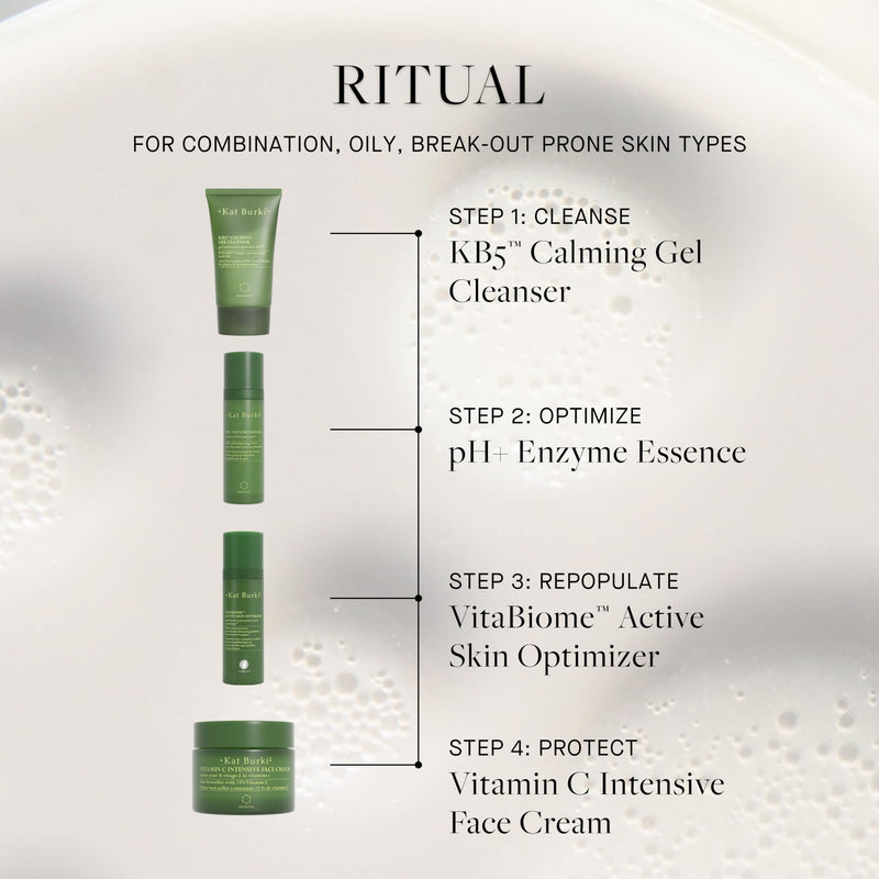 Kat Burki VitaBiome Active Skin Optimizer, Clarifying Face Mist | Advanced Prebiotic Clearing & Redness Relief Face Mist for Breakout-Prone Skin, Rebalances the Microbiome with Ginseng Root 1 Fl Oz