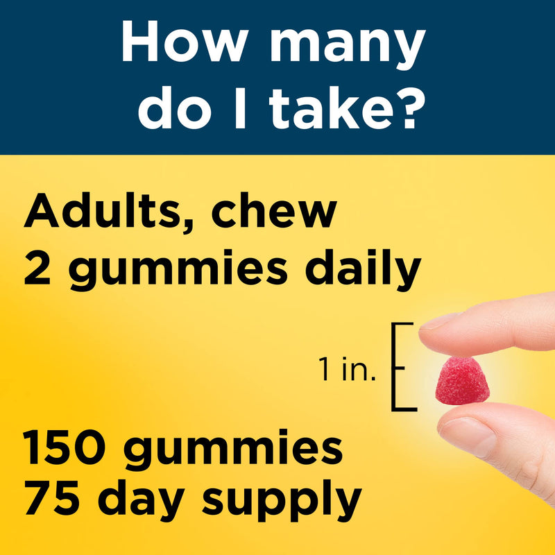[Australia] - Nature Made Mens Multivitamin Gummies with Omega-3, Mens Gummy Multivitamins for Daily Nutritional Support, 150 Gummy Vitamins and Minerals, 75 Day Supply Lemon,Strawberry 150 Count (Pack of 1) 