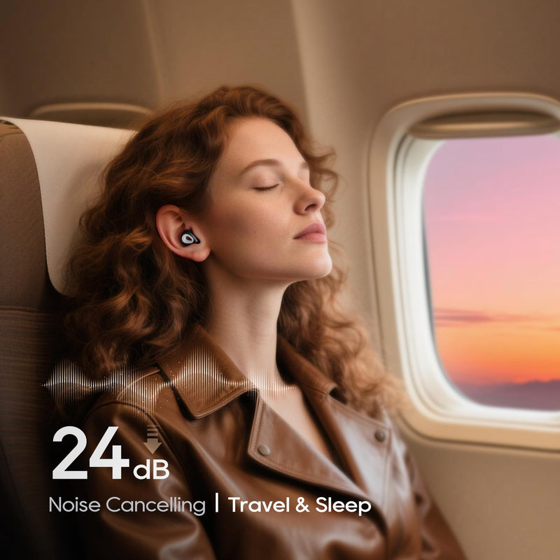 [Australia] - Ear Plugs for Sleeping Noise Cancelling,Soft Silicone Reusable Ear Plugs for Noise Reduction(24dB),High-Fidelity Hearing Protection,Customizable Fit for Sleep,Deep Focus,Concerts & Travel 1 Count (Pack of 1) Black 