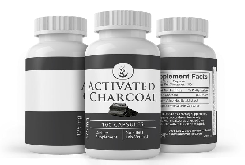 [Australia] - Pure Original Ingredients Activated Charcoal, (100 Capsules) Always Pure, No Additives Or Fillers, Lab Verified 