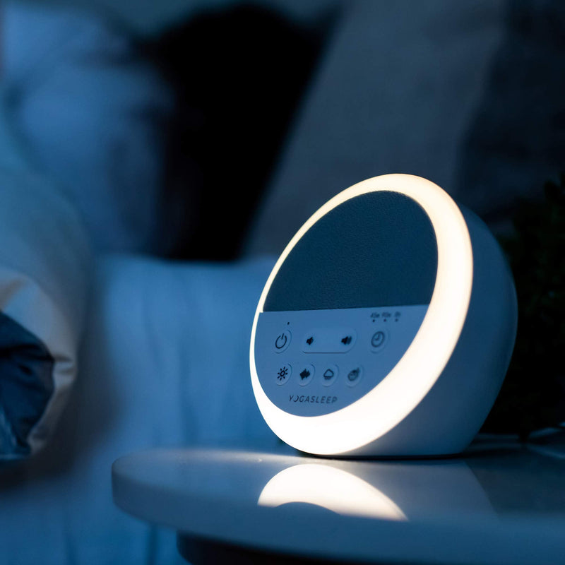[Australia] - Yogasleep Nod White Noise Sound Machine, With Soft Night Light & Sleep Timer, 20 Sound Options Including Lullabies, Nature & Pink Noise, Sleep Aid For Baby & Adults, Noise Canceling For Office Privacy 
