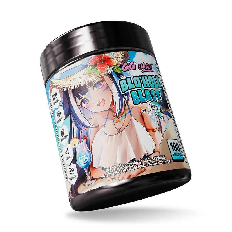 [Australia] - Gamer Supps GG¬Æ Energy - Blo'hole Blast by Shylily (100 Servings) - Keto Friendly Gaming Energy and Nootropic Blend, Sugar Free + Organic Caffeine + Vitamins + Immune Support, Powder Drink 