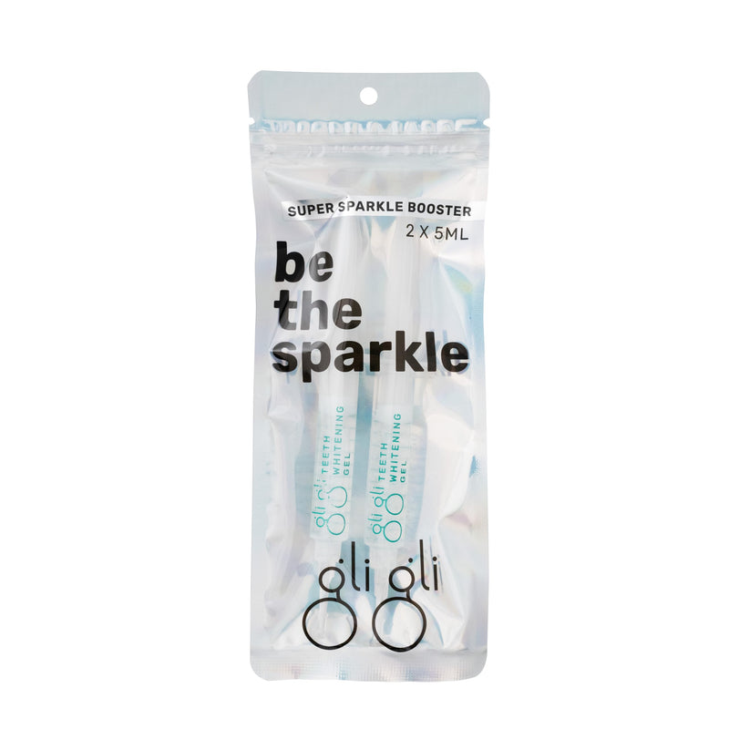 [Australia] - Super Sparkle Booster Gel Refill Teeth Whitening Gel - 2 x 5ml 6% Hydrogen Peroxide Whitening Gel Syringes, Gels Made in USA - 10 to 15 Days Treatment, Work with Teeth Whitening Kit 