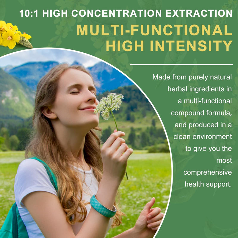 [Australia] - Mullein Drops for Lungs-Lymphatic Drainage Drops - Lung Detox for smokers-5-in-1 Herbal Extract Liquid-Mullein Leaf-Lung Cleanse-Respiratory Health Support-Non-GMO, Vegetarian-2 Fl Oz 2 Fl Oz (Pack of 1) 